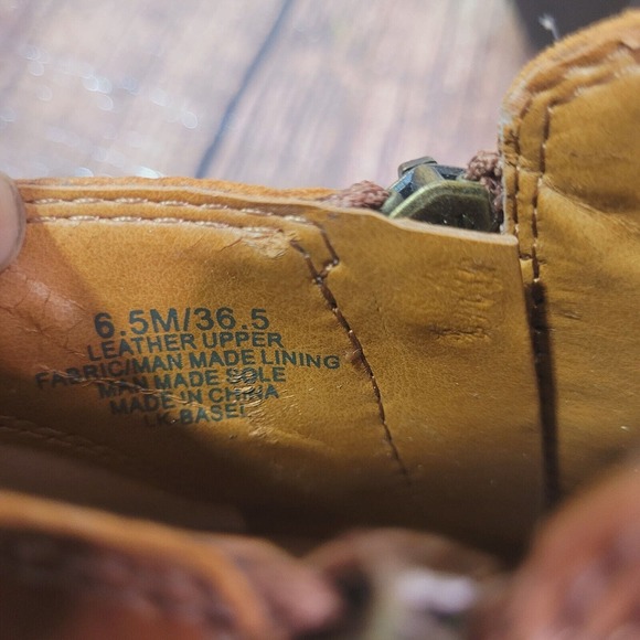 Lucky Brand Womens Boots Brown 6.5 Basel Ankle 1.5" Block Heel Almond Toe - Picture 9 of 10